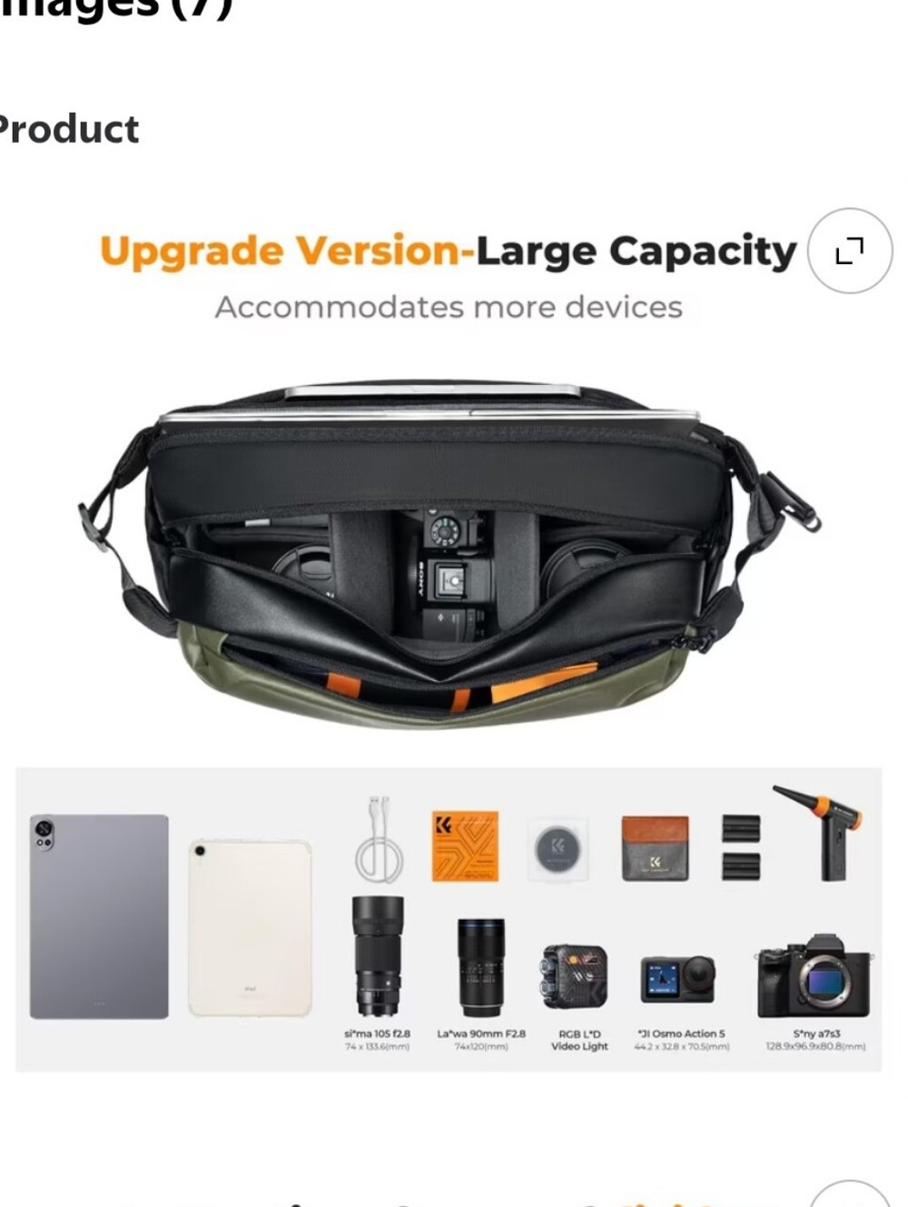 K&F Concept Camera And Tripod Bag - Picture 2 of 14